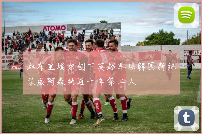 加布里埃尔创下英超单场解围新纪录成阿森纳近十年第二人